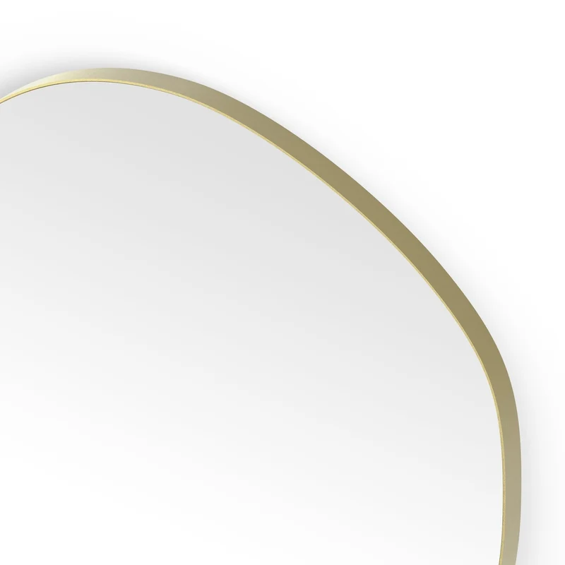 Origins Living Oslo Organic Mirror 80 - 80x77cm - Brushed Brass