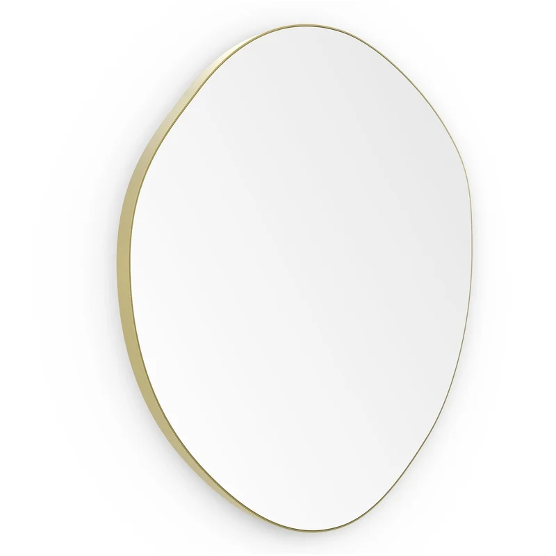 Origins Living Oslo Organic Mirror 60 - 60x58cm - Brushed Brass