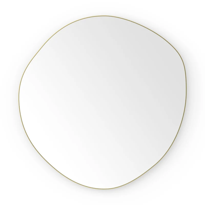 Origins Living Oslo Organic Mirror 60 - 60x58cm - Brushed Brass