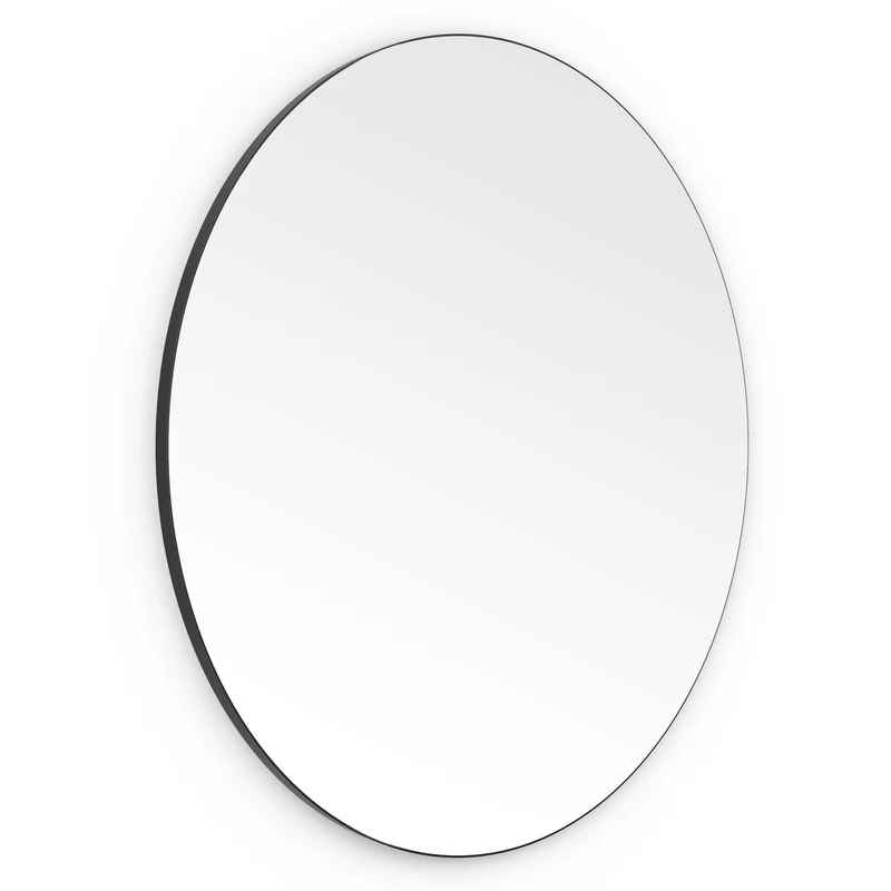 Origins Living Oslo Round Mirror 100cm - Matt Black
