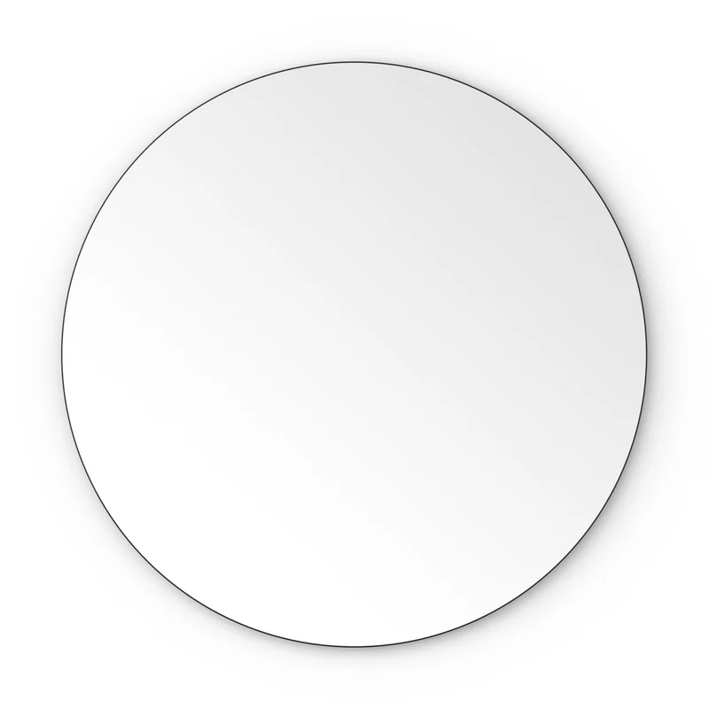 Origins Living Oslo Round Mirror 100cm - Matt Black