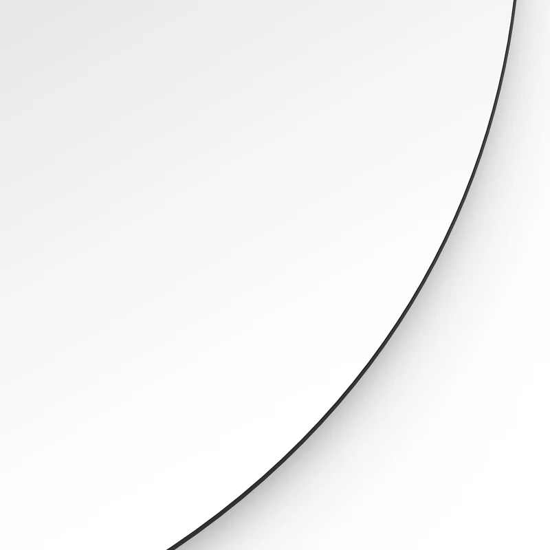 Origins Living Oslo Round Mirror 100cm - Matt Black