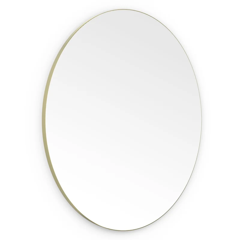 Origins Living Oslo Round Mirror 100cm - Brushed Brass