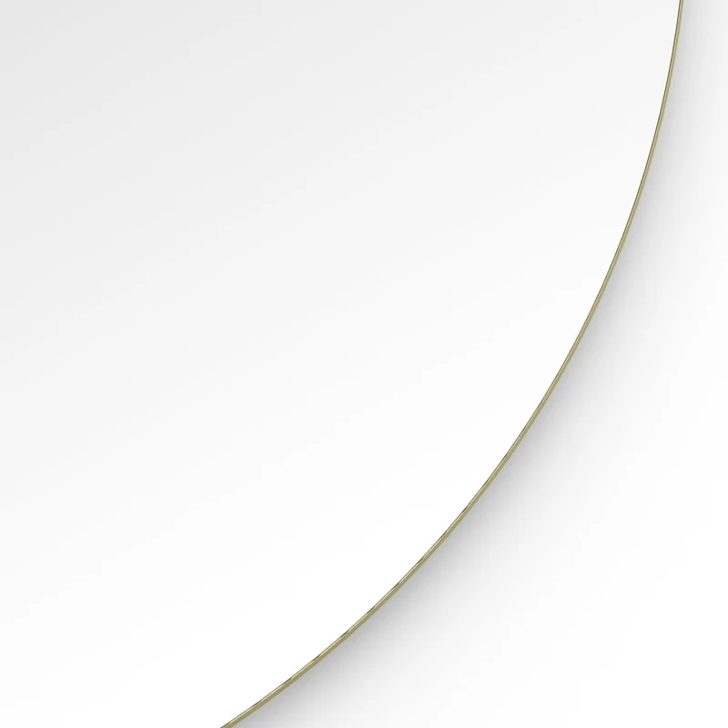 Origins Living Oslo Round Mirror 100cm - Brushed Brass