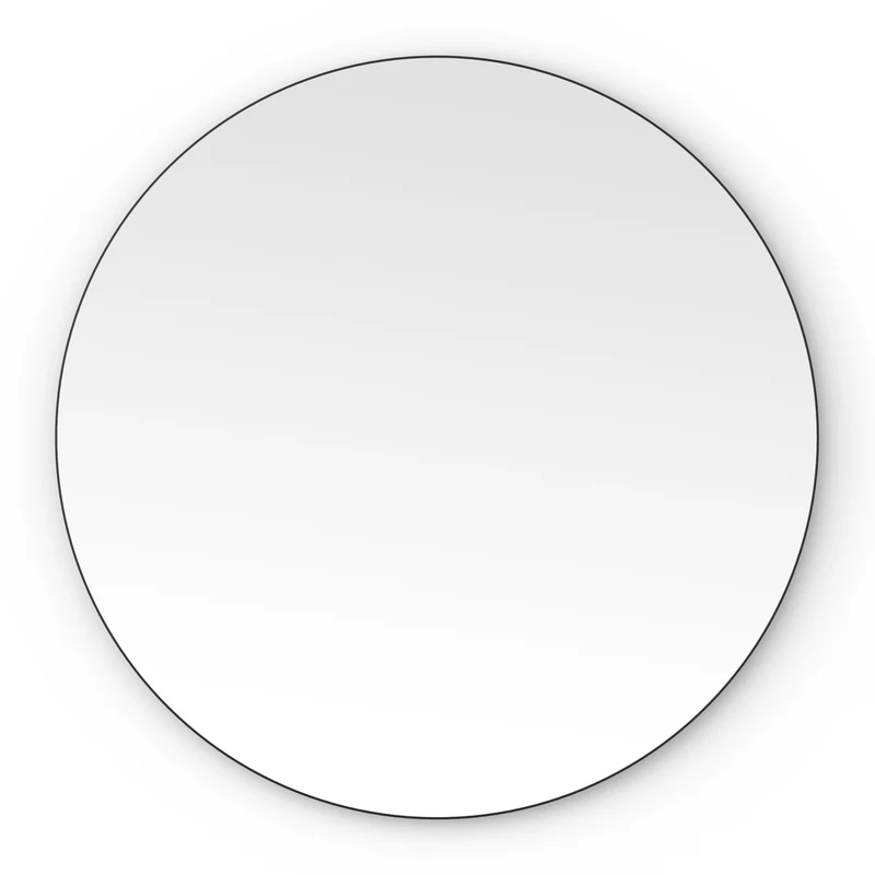 Origins Living Oslo Round Mirror 80cm - Matt Black