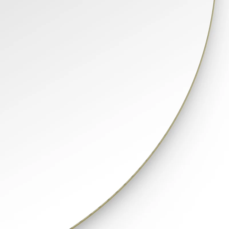 Origins Living Oslo Round Mirror 80cm - Brushed Brass