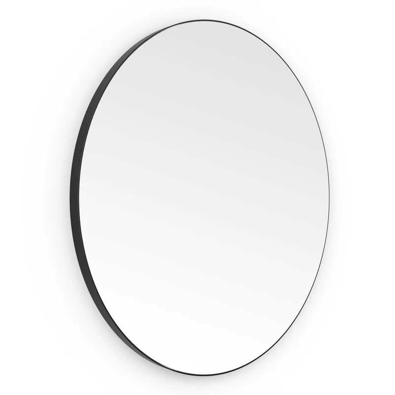 Origins Living Oslo Round Mirror 60cm - Matt Black