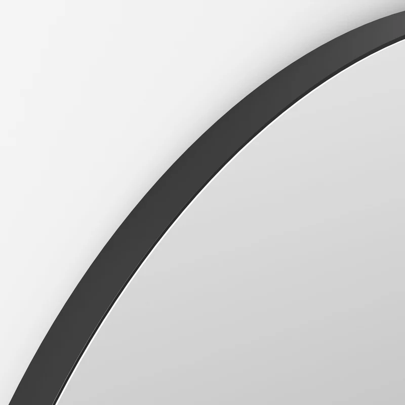 Origins Living Oslo Round Mirror 60cm - Matt Black