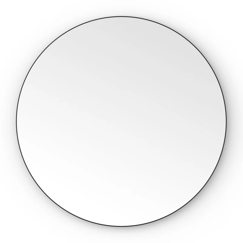 Origins Living Oslo Round Mirror 60cm - Matt Black
