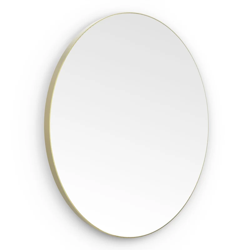 Origins Living Oslo Round Mirror 60cm - Brushed Brass