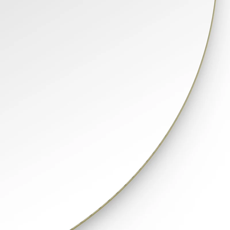 Origins Living Oslo Round Mirror 60cm - Brushed Brass