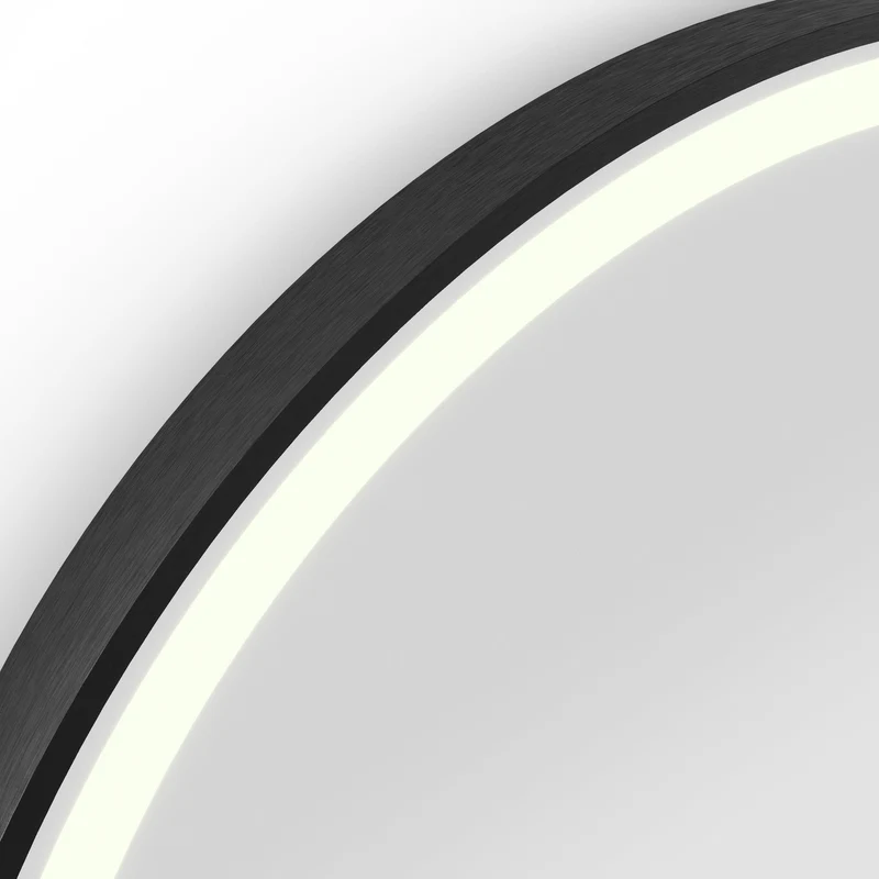 Origins Living Lomax Light Capsule Mirror 50x100cm - Brushed Black