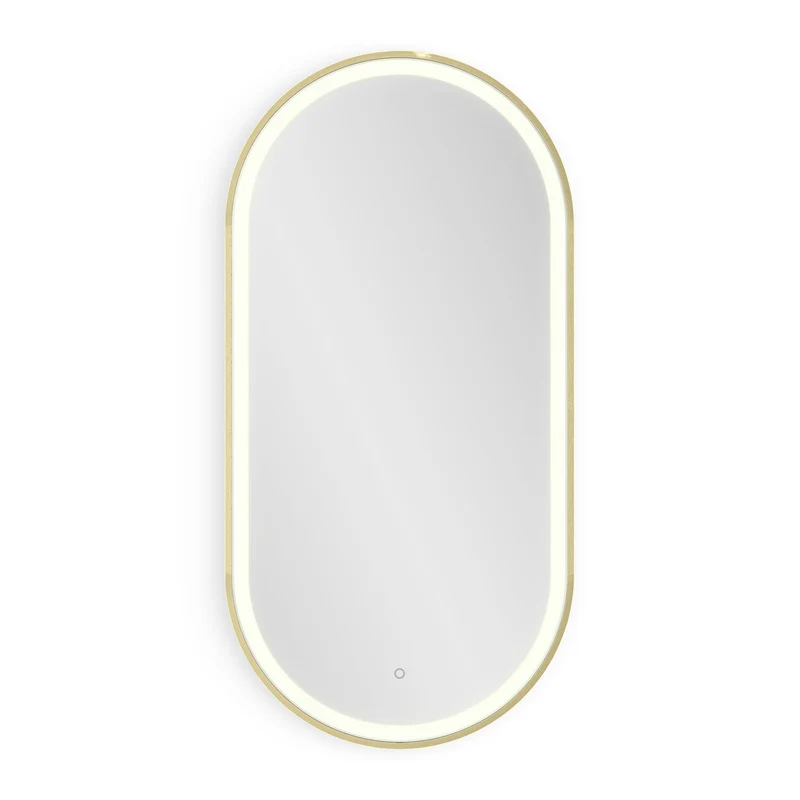 Origins Living Lomax Light Capsule Mirror 50x100cm - Brushed Brass