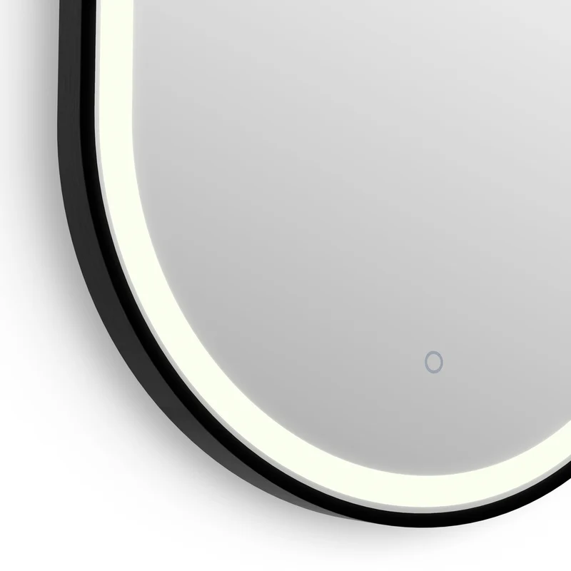 Origins Living Lomax Light Capsule Mirror 40x80cm - Brushed Black