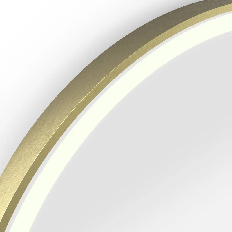 Origins Living Lomax Light Capsule Mirror 40x80cm - Brushed Brass