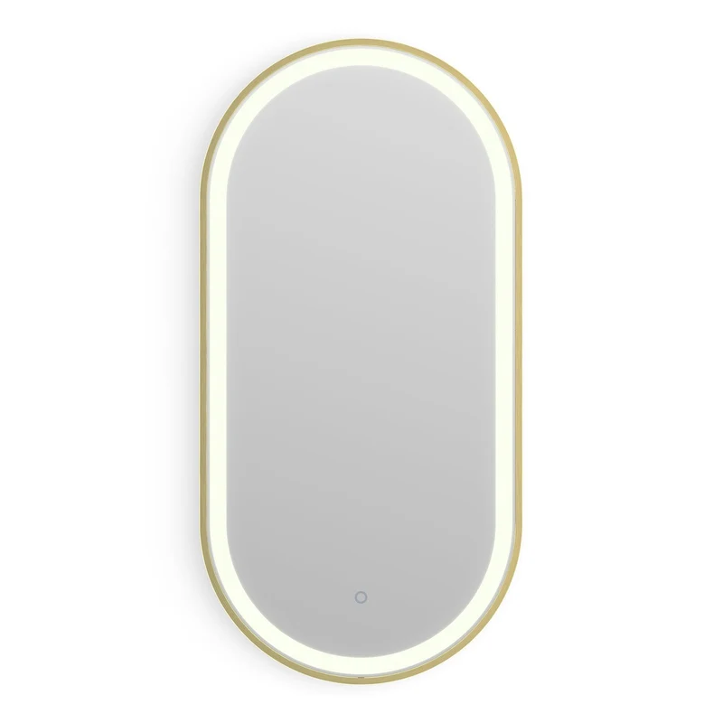 Origins Living Lomax Light Capsule Mirror 40x80cm - Brushed Brass