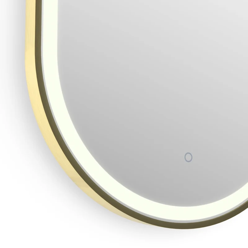 Origins Living Lomax Light Capsule Mirror 40x80cm - Brushed Brass