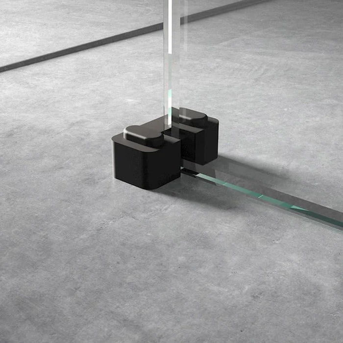 Wetroom Screen Retainer Support Foot - Chrome