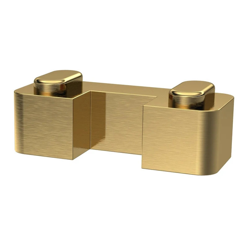 Wetroom Screen Retainer Support Foot - Brushed Brass