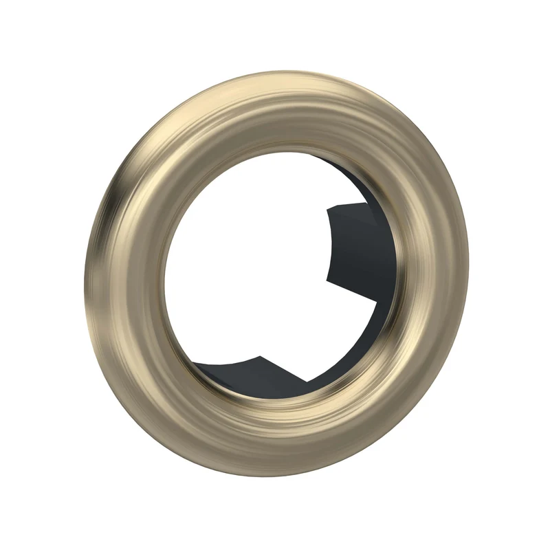 Basin Overflow Cover - Brushed Brass