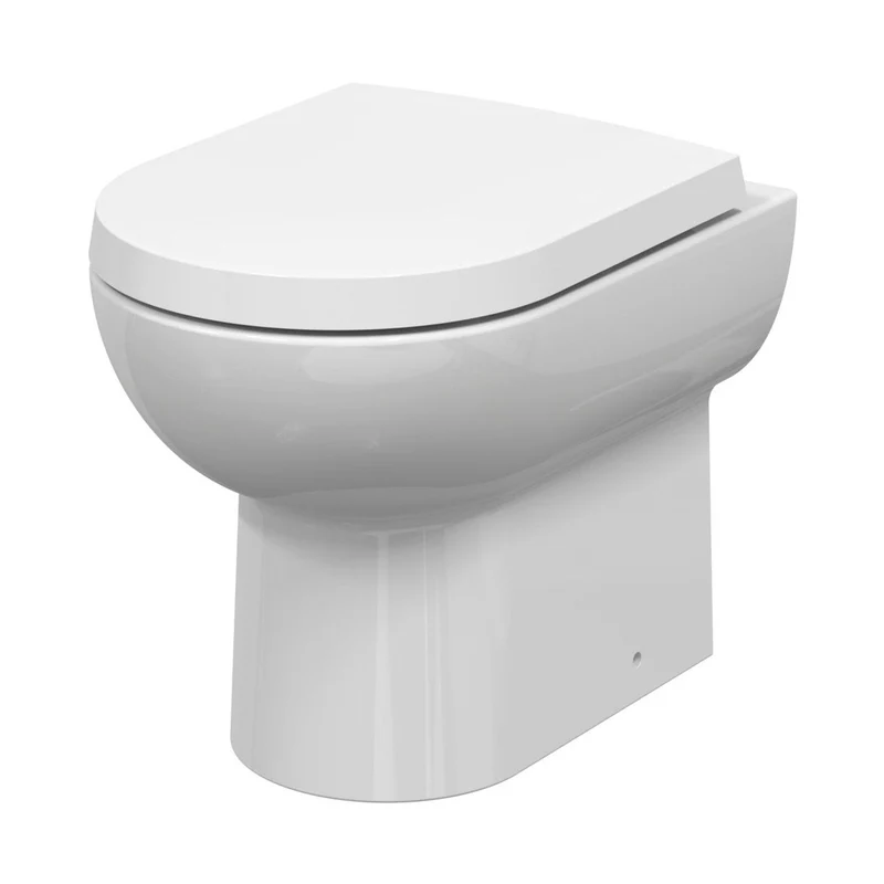 Nuie Isla Round Btw Pan Contemporary White Vitreous China 400x370x525mm