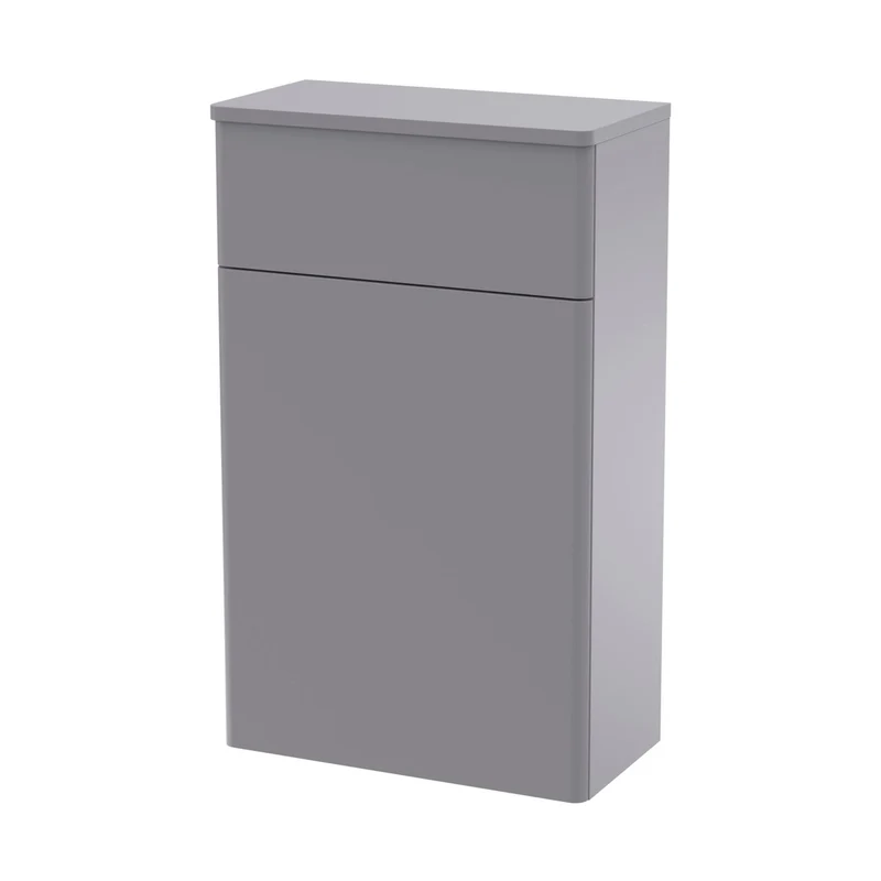 Nuie Classique 500mm Wc Unit Traditional Satin Grey MFC Painted Matt 818x500x253mm