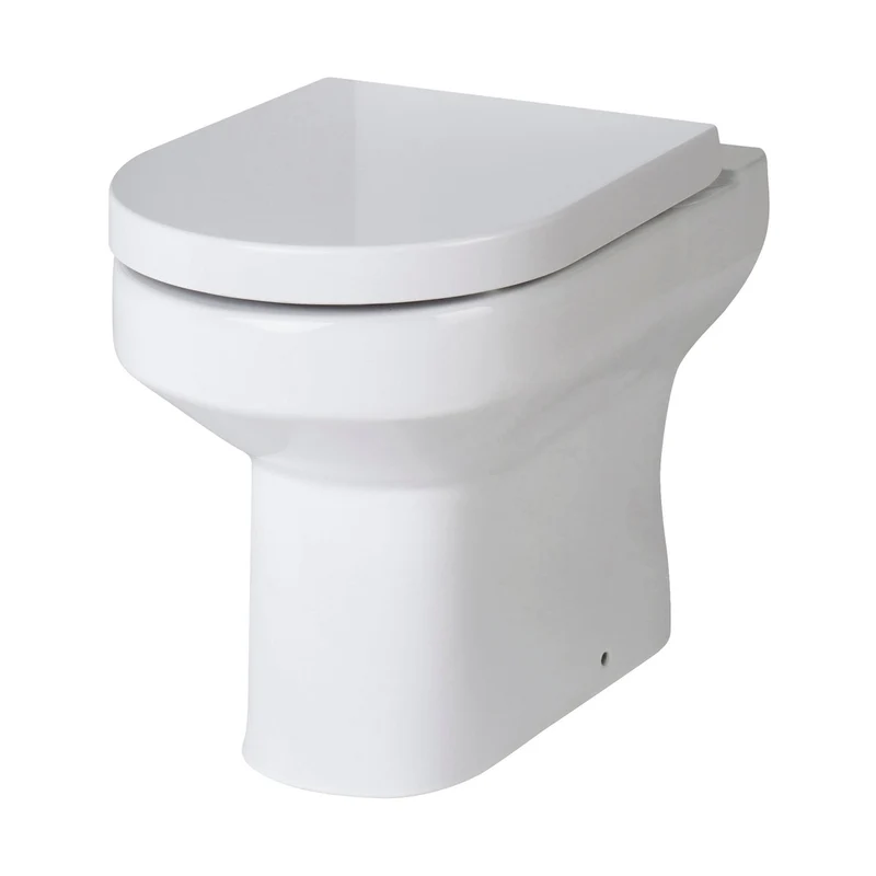 Nuie Harmony Back To Wall Pan Contemporary White Vitreous China 410x370x520mm