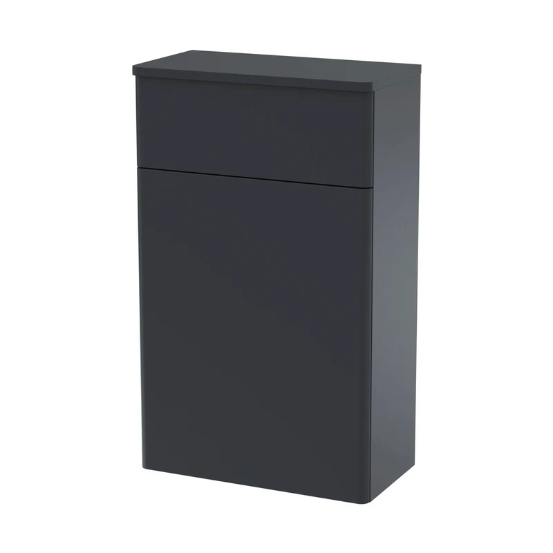Nuie Classique 500mm Wc Unit Traditional Soft Black MFC Painted Matt 818x500x253mm