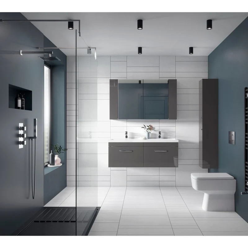 Nuie Bliss Back To Wall Pan Contemporary White Vitreous China 400x350x520mm
