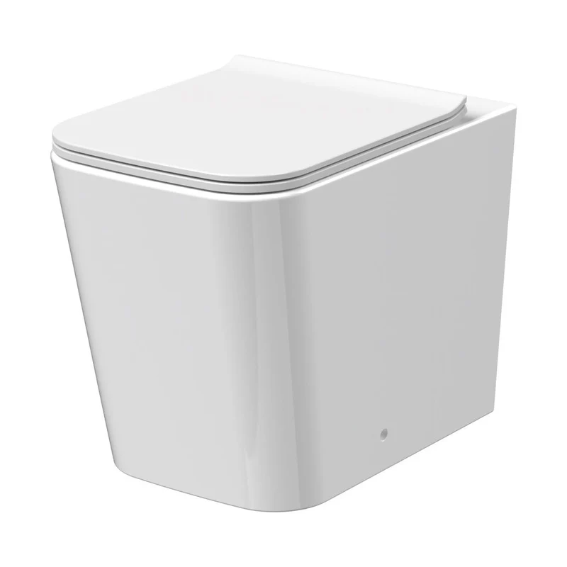 Nuie Orlen Rimless Btw Pan & Soft Close Seat Contemporary White Vitreous China 408x346x530mm