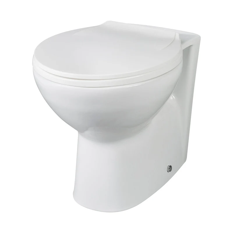 Nuie Melbourne Back To Wall Pan Contemporary White Vitreous China 400x355x520mm