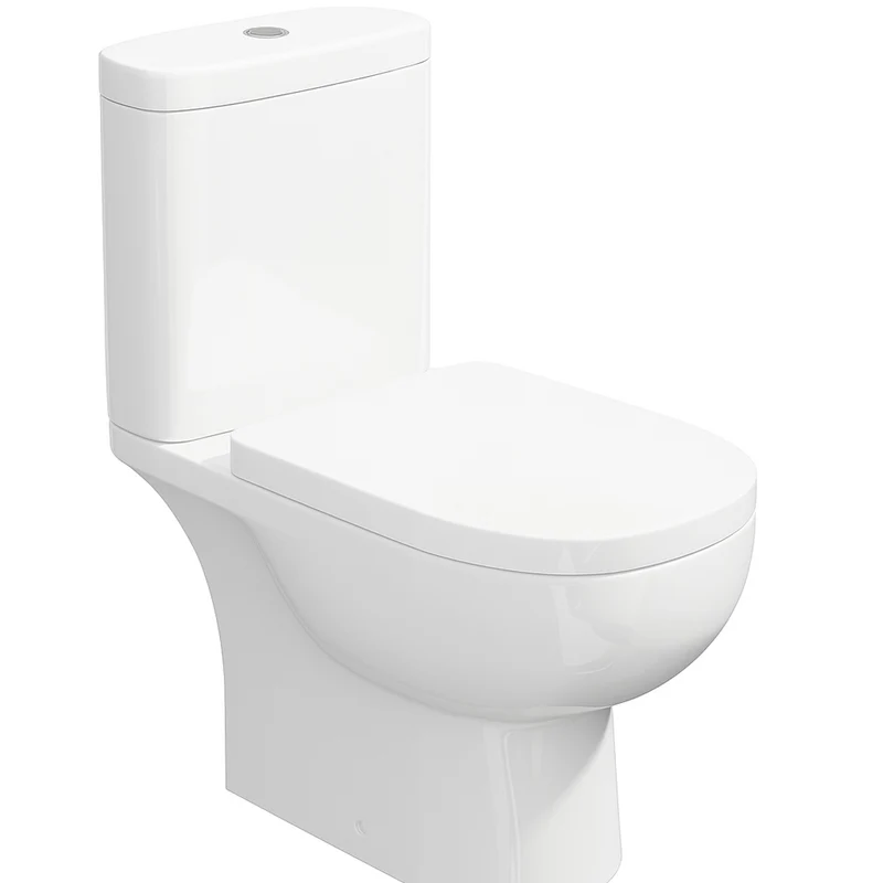 Rak Tonique Easy Plumb Close Coupled Open Back Toilet & Soft Close Seat