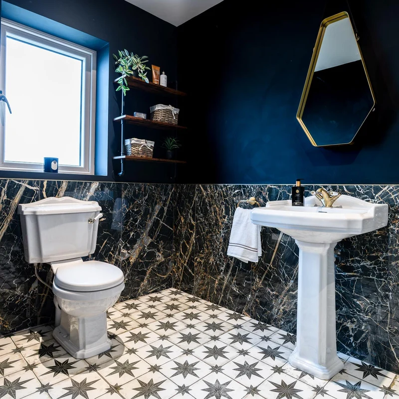 Legend Traditional Close Coupled Open Back Toilet & Standard Seat