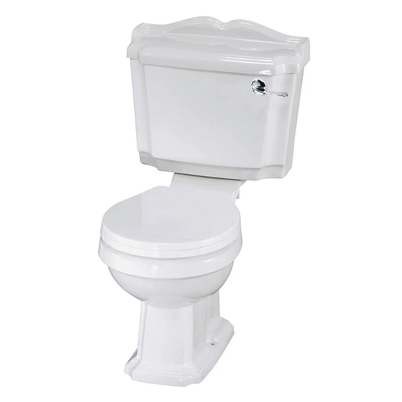 Legend Traditional Close Coupled Open Back Toilet & Standard Seat