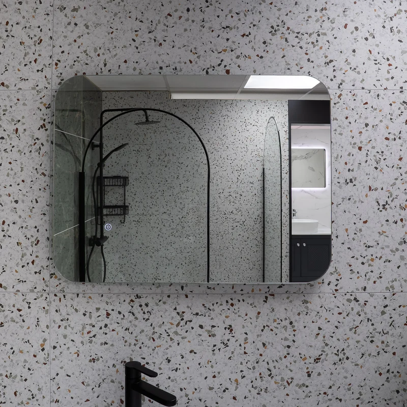 Luca 800 x 600mm Backlit LED Mirror with Demister