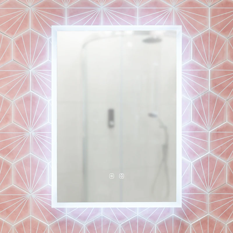 Miami 700 x 500mm Bluetooth LED Mirror with Colour Change