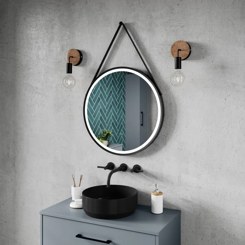 Hudson Reed 600mm Round Illuminated Mirror - Chrome