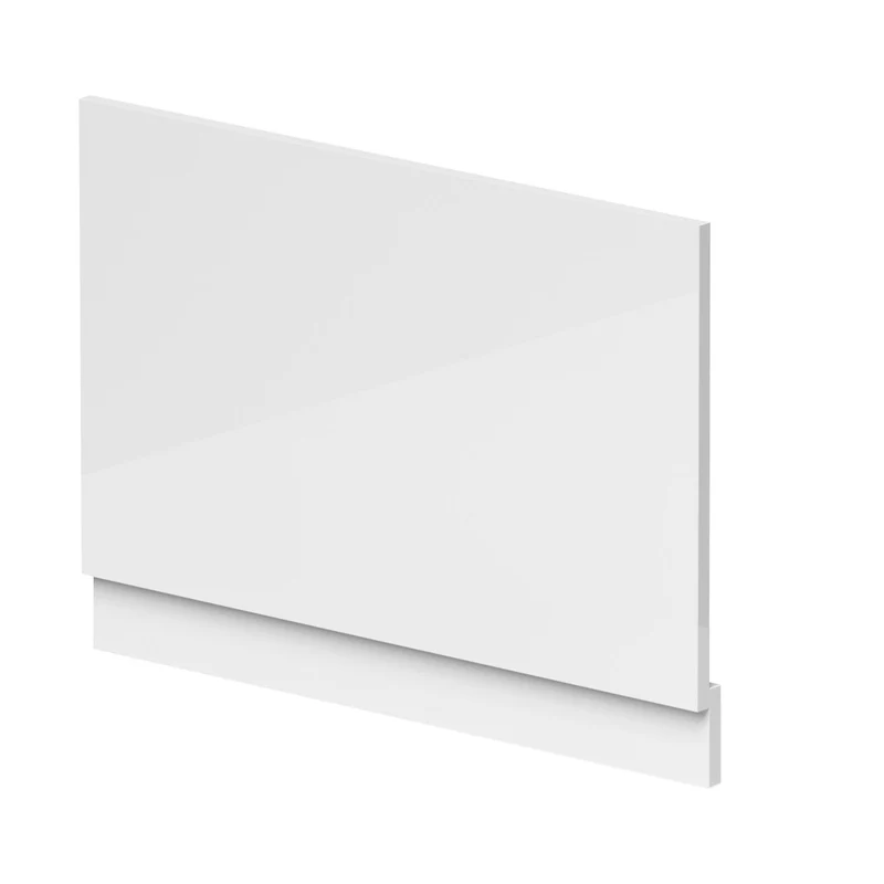 Nuie Fusion Straight End Panel & Plinth (800mm) Contemporary Gloss White MDF Painted Gloss 560x780x36mm