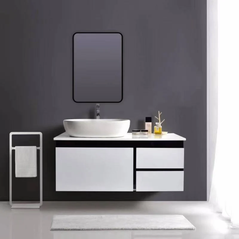 Noir 700mm x 500mm Plain Black Frame Mirror