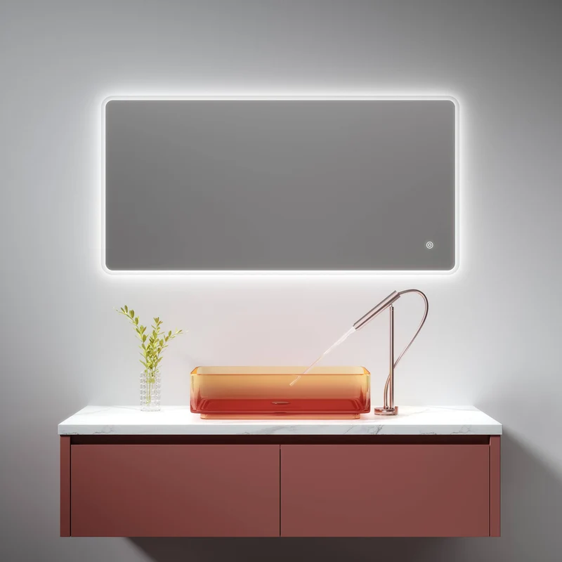 Stream 1200 x 600mm Bluetooth LED Mirror