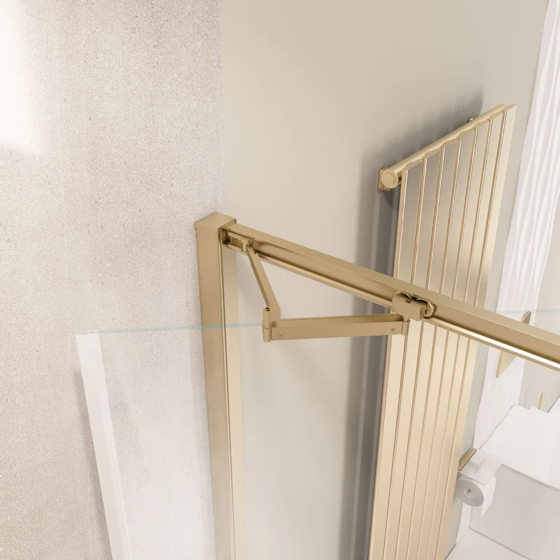 Corniche 2000 x1000mm In-Fold Door - Brushed Brass