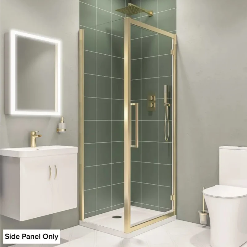 Corniche Hinge Door Side Panel 2000 x 1000mm - Brushed Brass
