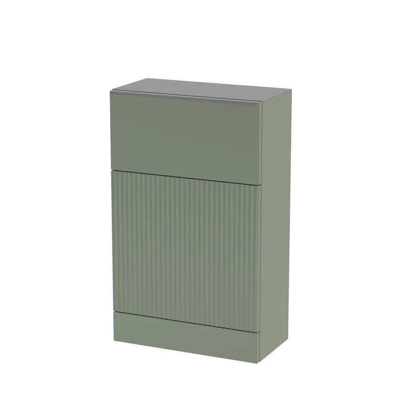 Hudson Reed Fluted 500 x 253mm WC Unit - Satin Green
