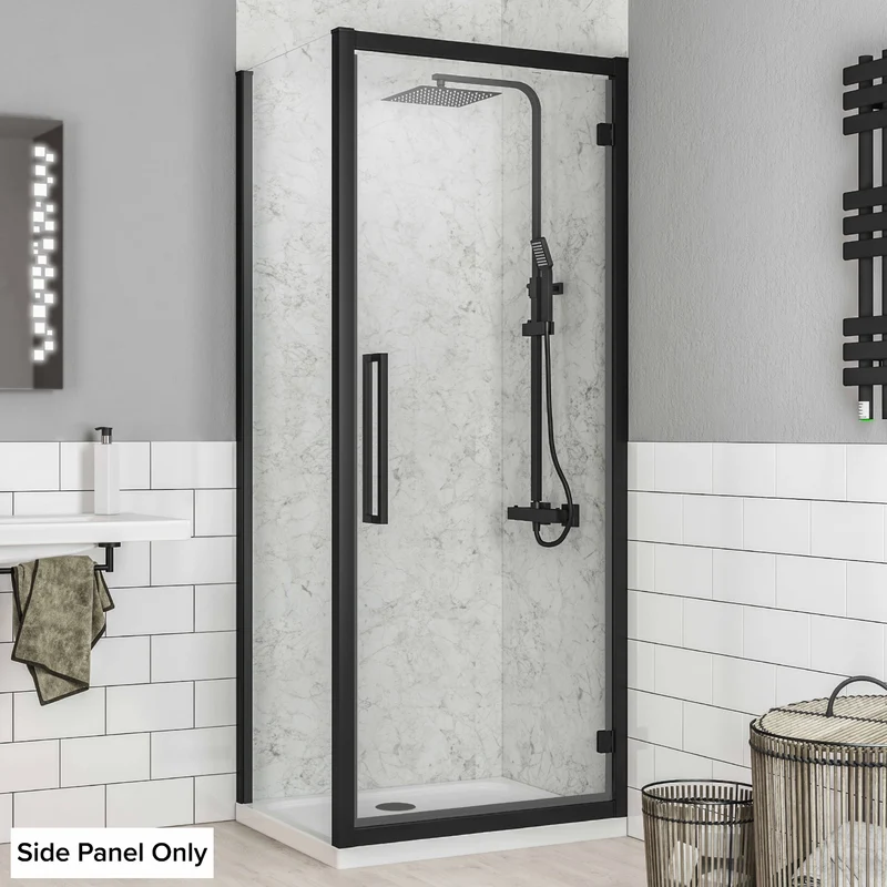 Corniche Hinge Door Side Panel 2000 x 1000mm - Matt Black