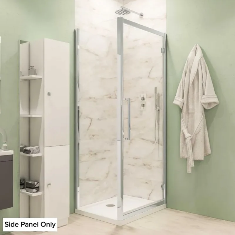 Corniche Hinge Door Side Panel 2000 x 900mm - Chrome