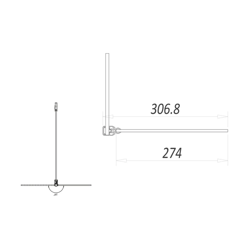 S8 275mm Flipper Panel - Brushed Bronze