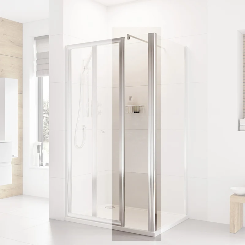 Roman Haven6 300mm Inline Panel Door - Silver