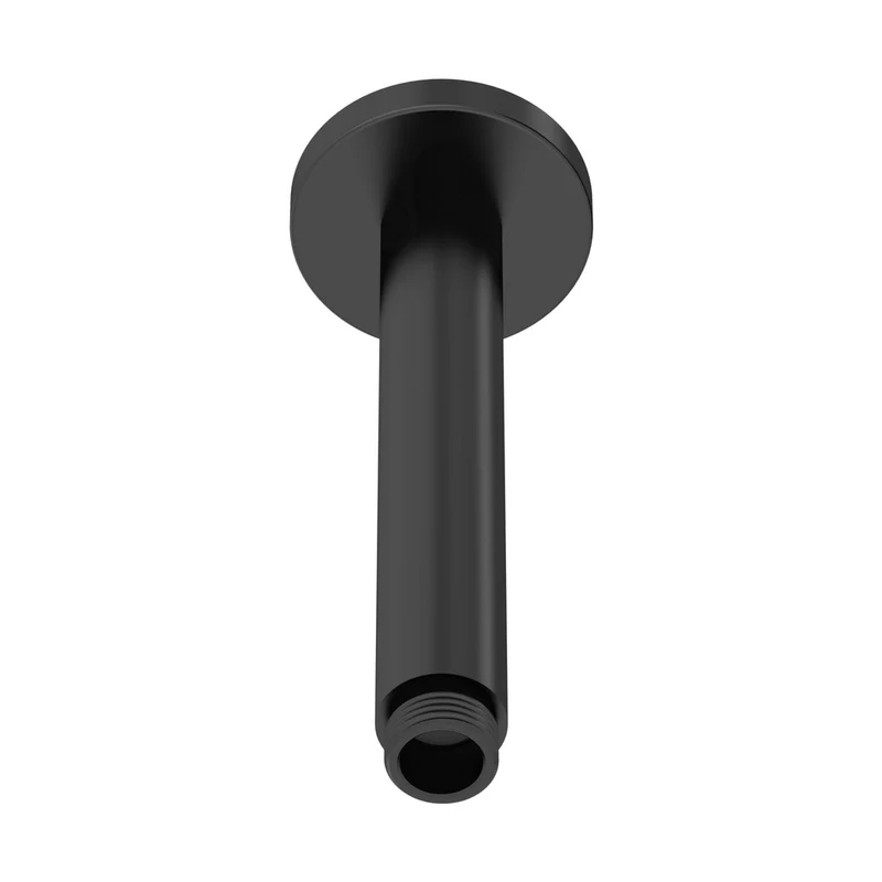 Nuie Shower Arms Wall-mounted Arm Contemporary Matt Black Brass 225x63x63mm