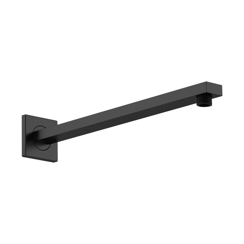 Nuie Shower Arms Wall-mounted Arm Contemporary Matt Black Brass 62x62x410mm