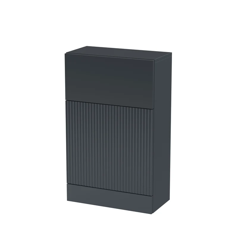 Hudson Reed Fluted 500 x 253mm WC Unit - Satin Anthracite